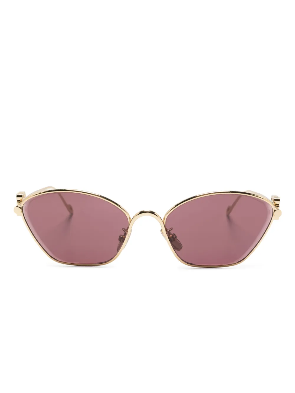 LOEWE EYEWEAR Occhiali da sole esagonali - Oro