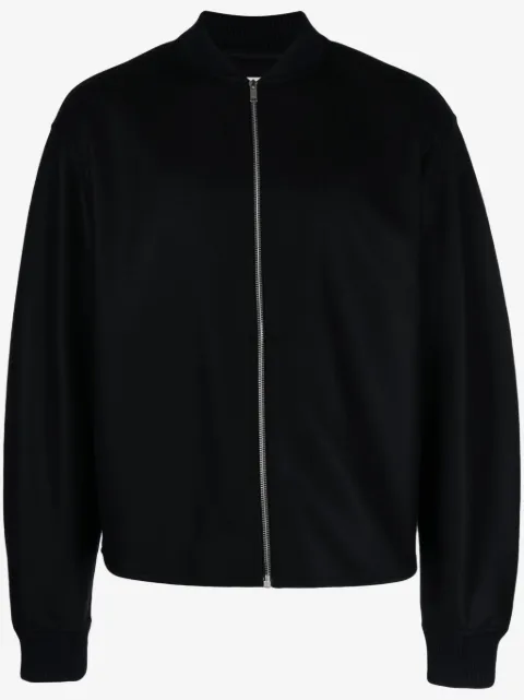 Jil Sander zip-up wool bomber jacket