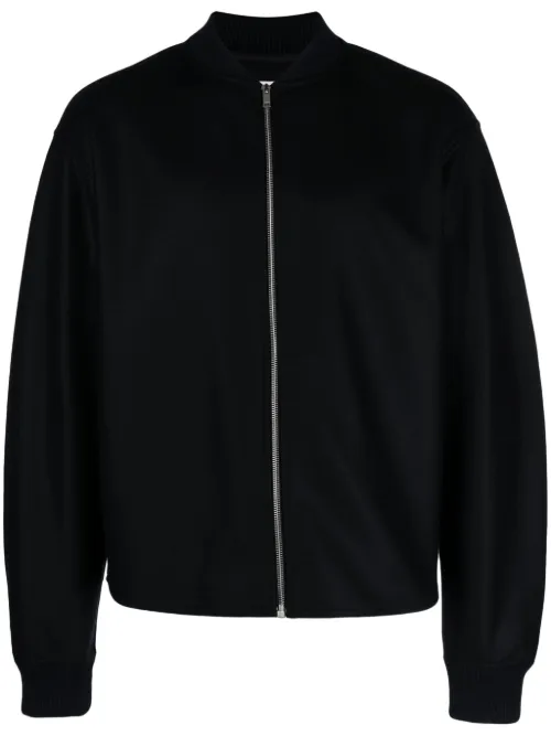 Veste bomber en laine à fermeture zippée - Jil Sander - Modalova