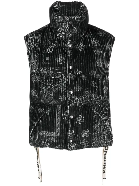 Khrisjoy paisley-print padded gilet