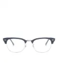 Ray-Ban Clubmaster round-frame glasses - Blue