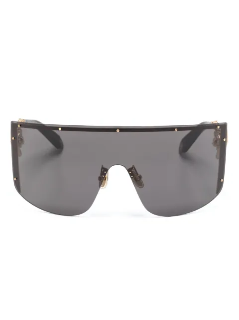 Roberto Cavalli chain-embellished shield sunglasses