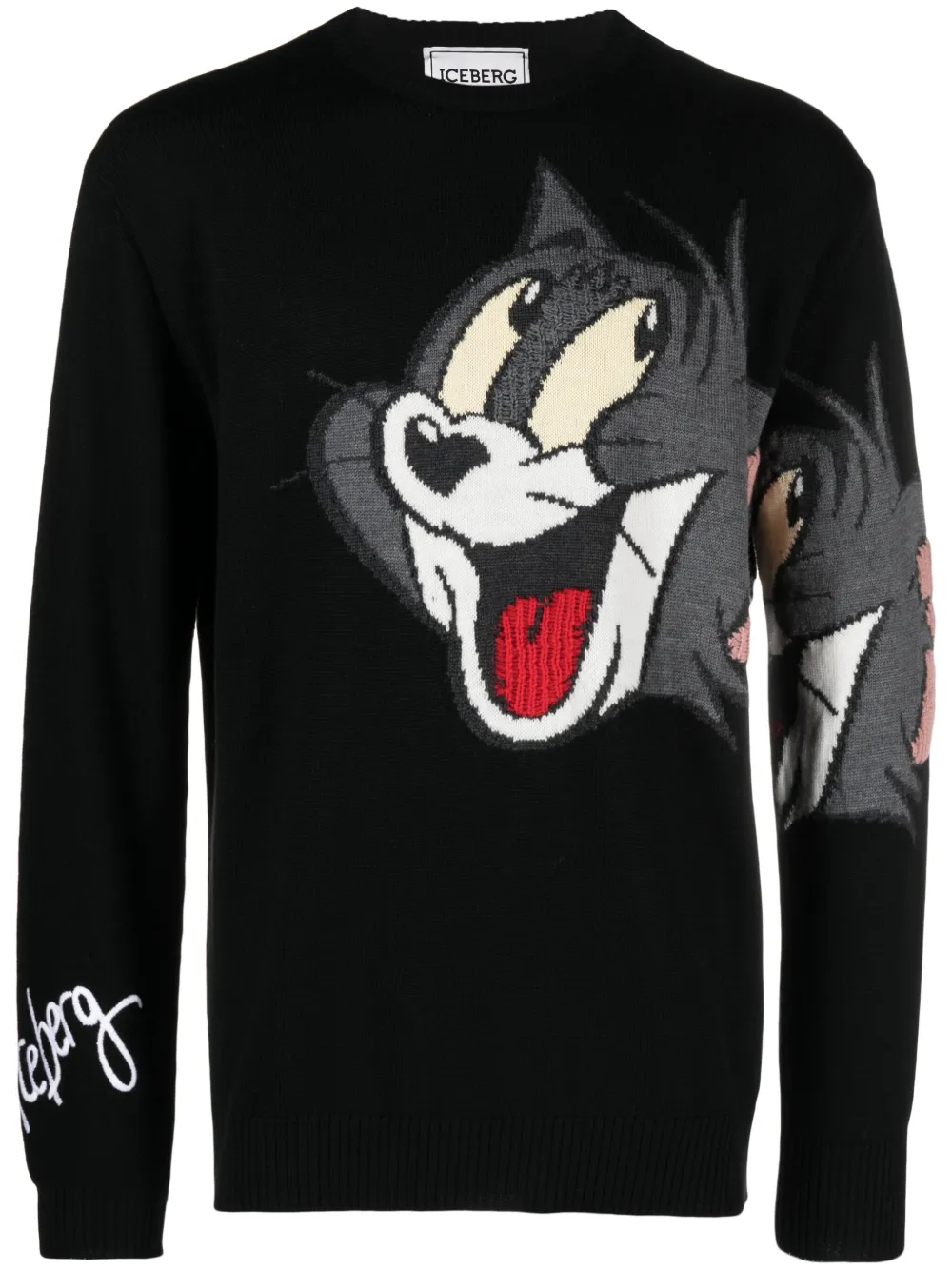 ICEBERG TOM AND JERRY INTARSIA-KNIT JUMPER