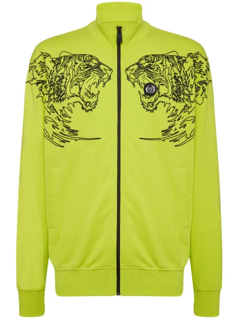 Plein Sport logo-print cotton jacket