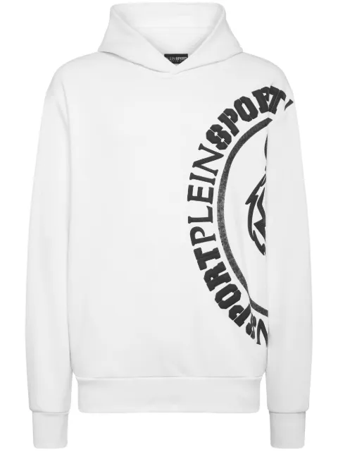 Plein Sport logo-print cotton-blend hoodie