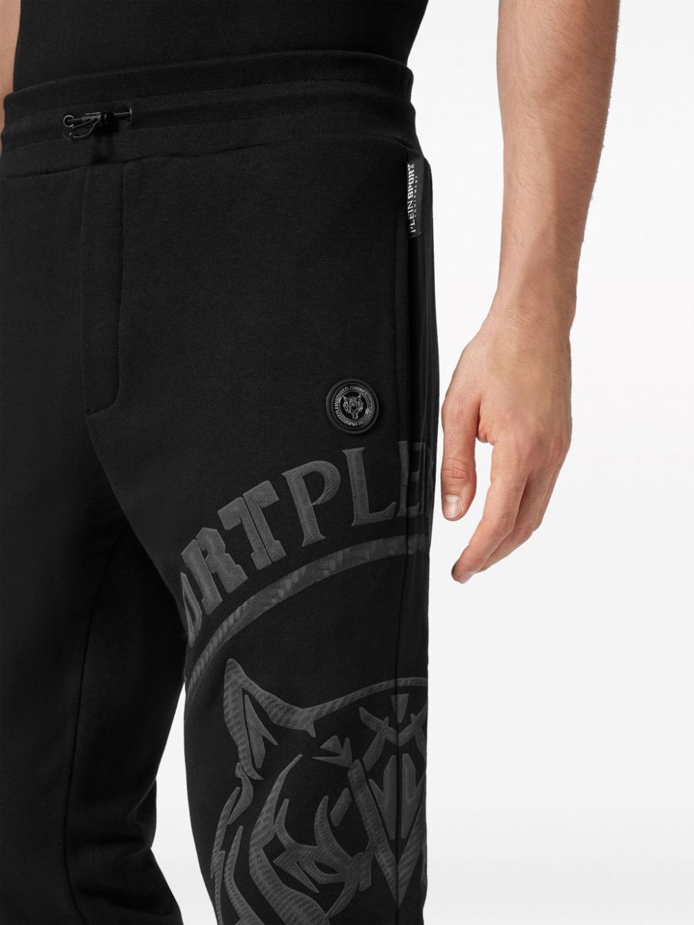 Shop Plein Sport Logo-print Track Pants In Black