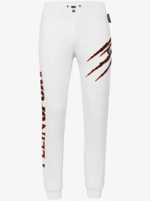 Plein Sport pantalones de chándal con logo 
