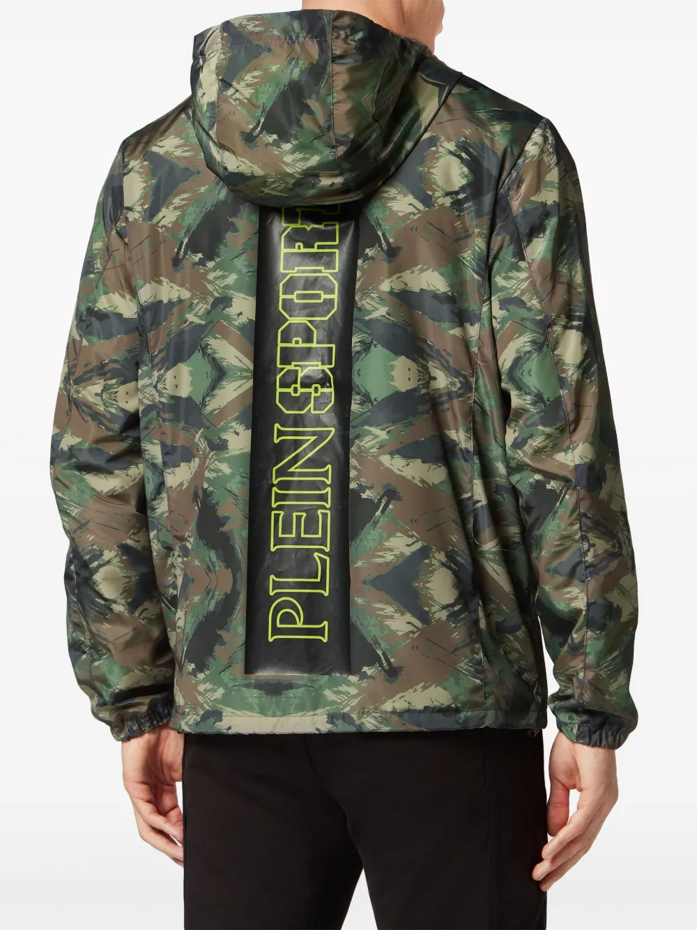 Plein Sport Windjack met camouflageprint Groen