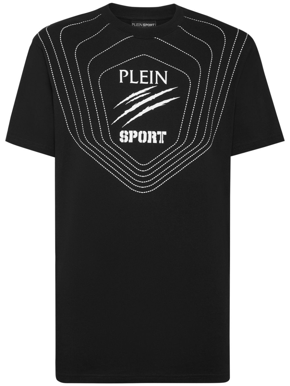 Plein Sport Logo-print Cotton T-shirt In Black