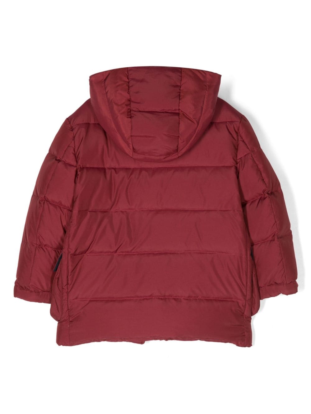 Shop Fay 3 Ganci Padded Hooded Jacket In Red