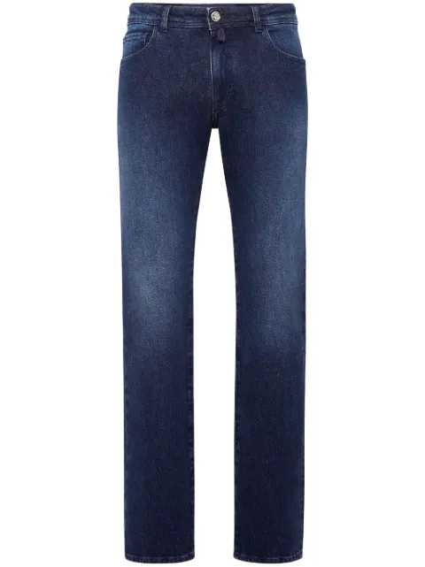 Billionaire logo-appliqué straight-leg jeans
