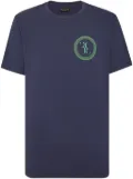 Billionaire logo-embroidered cotton T-shirt - Blue