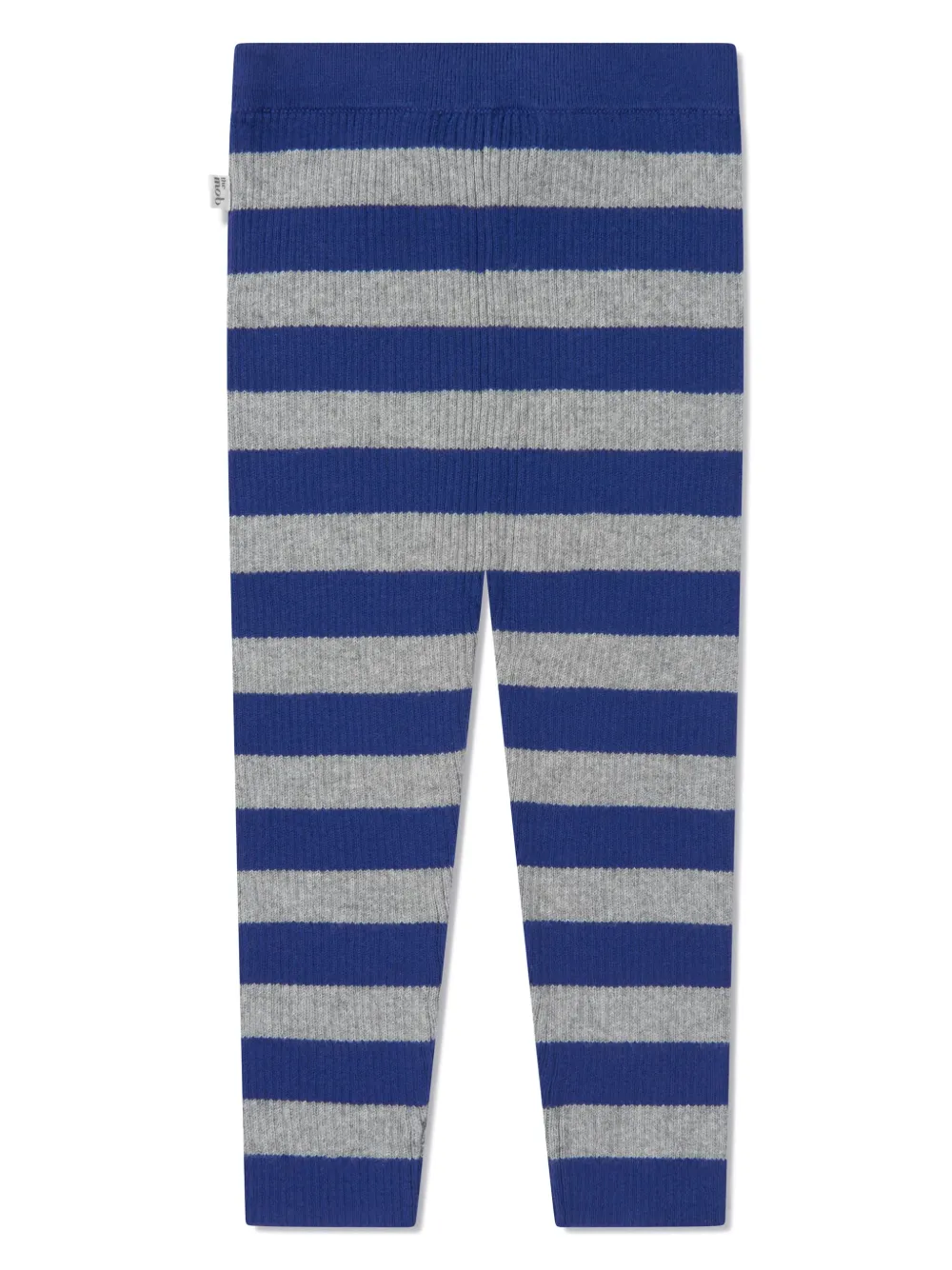 The Bonnie Mob Babies' Striped Cashmere Leggings In Blue