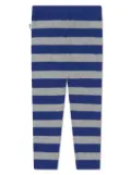 the bonnie mob striped cashmere leggings - Blue