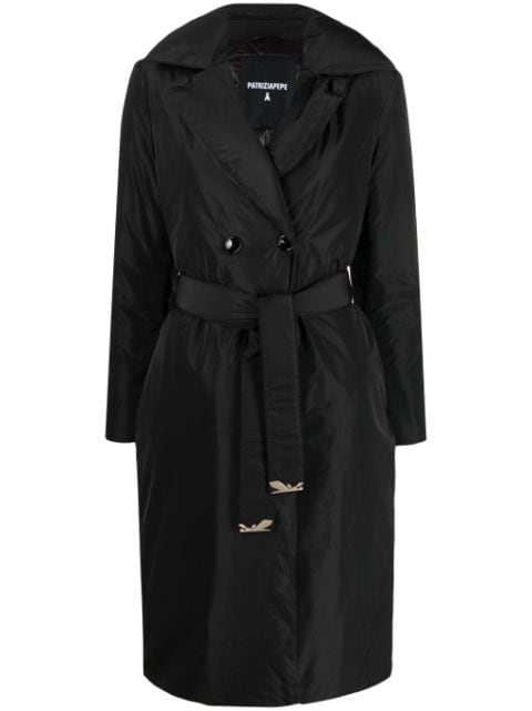 Patrizia Pepe double-breasted belted padded coat