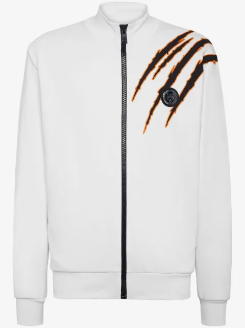 Plein Sport chamarra con aplique del logo