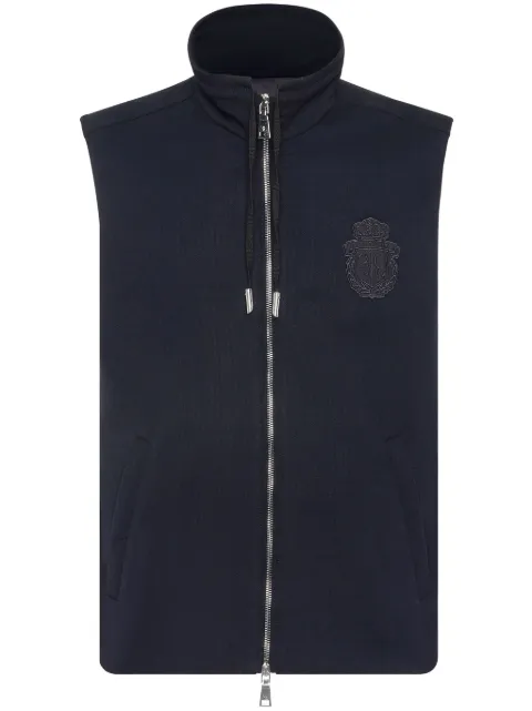 Billionaire logo-appliqué wool gilet