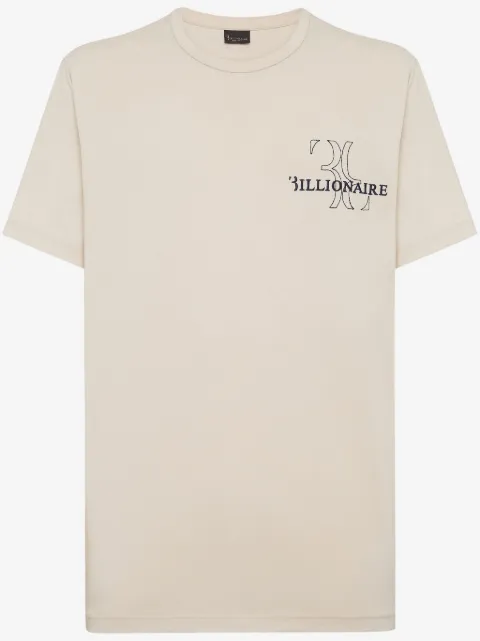 Billionaire logo-embroidered cotton T-shirt