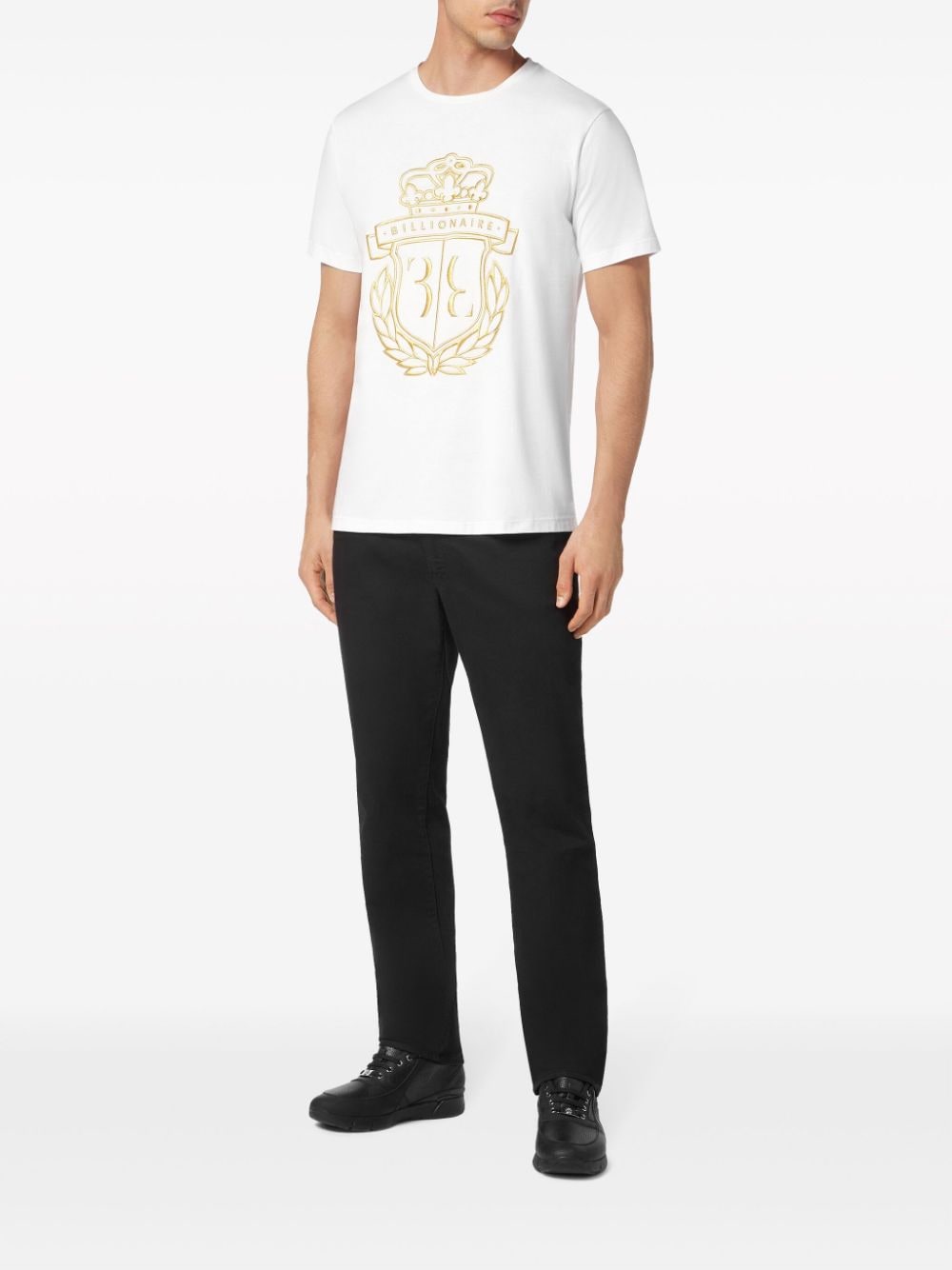 Billionaire Katoenen T-shirt - Wit