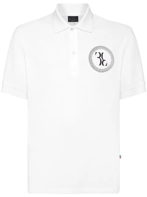 Billionaire logo-embroidered cotton polo shirt