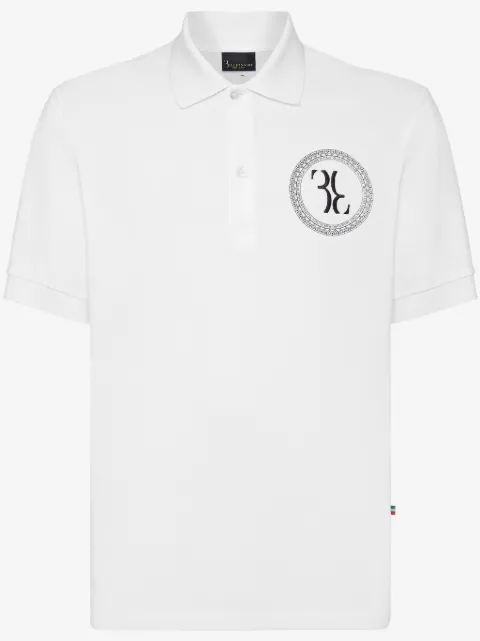 Billionaire polo en coton à logo brodé