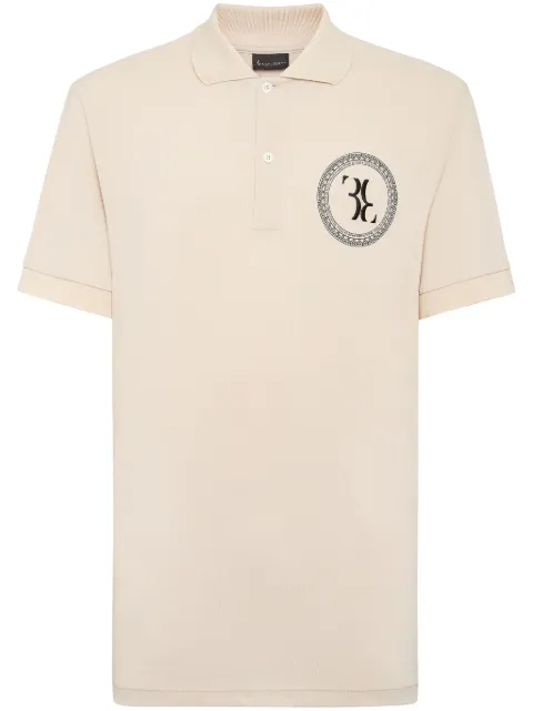 Billionaire playera tipo polo con logo bordado