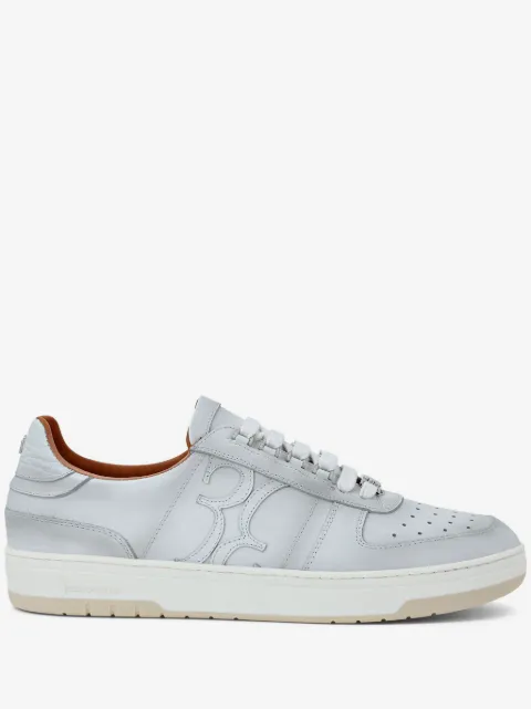 Billionaire croc-effect leather low-top sneakers