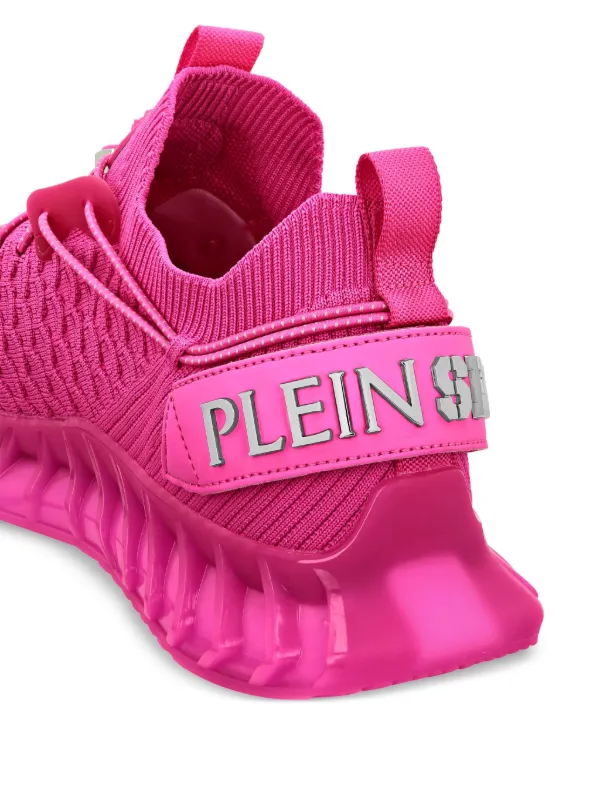 Plein Sport Runner logo-plaque Sneakers Pink FARFETCH PH