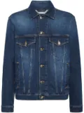 Billionaire logo-appliqué denim jacket - Blue