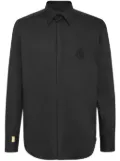 Billionaire logo-embroidered button-up shirt - Black