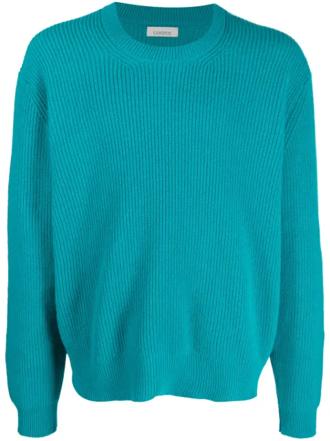 Laneus pull en maille nervurée