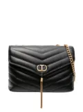 TWINSET Dreamy quilted leather shoulder bag - Black