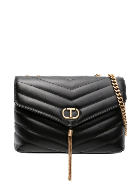 TWINSET Dreamy quilted leather shoulder bag
