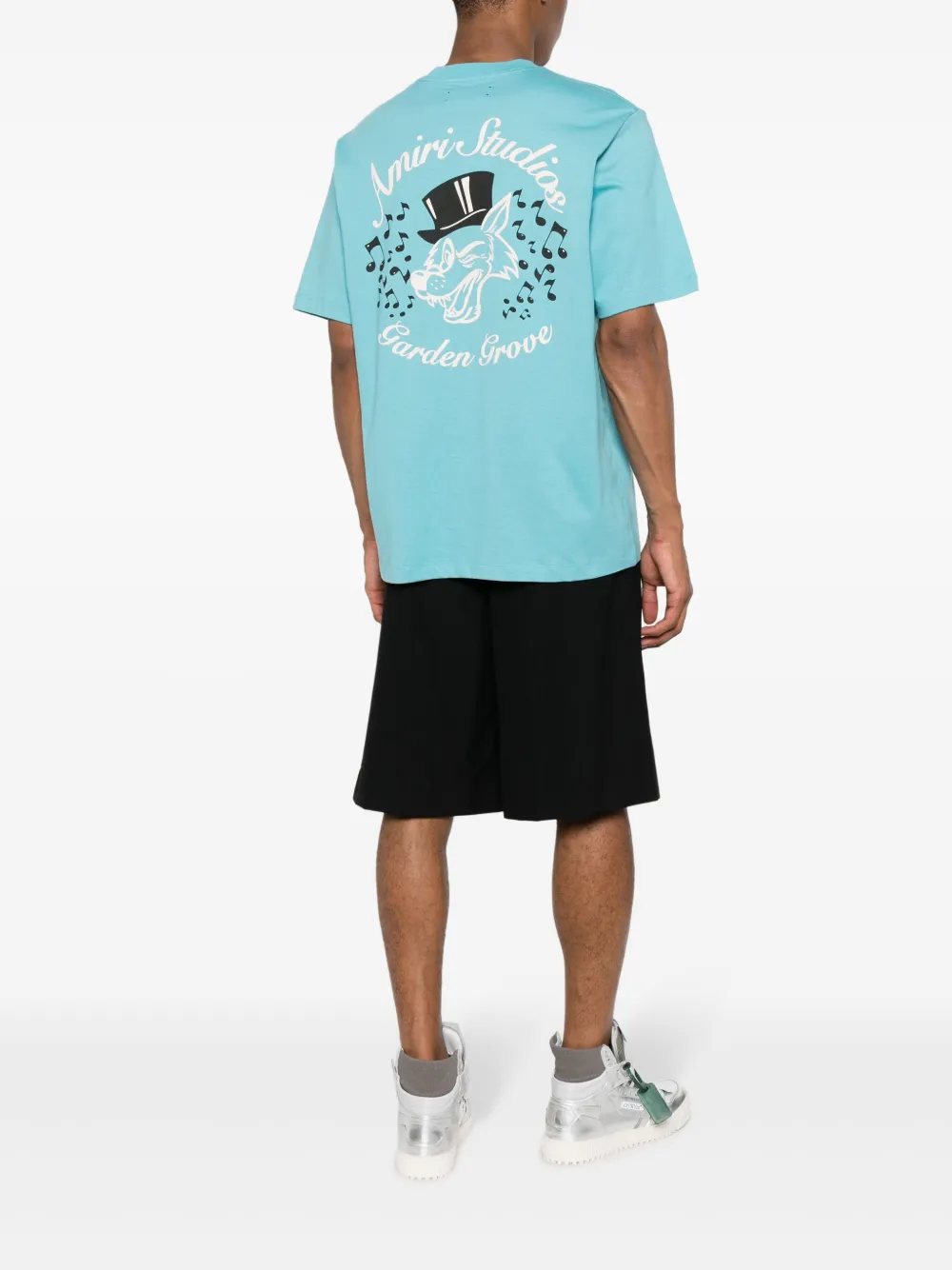 AMIRI T-shirt met grafische print - Blauw