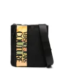 Versace Jeans Couture logo-tape messenger bag - Black