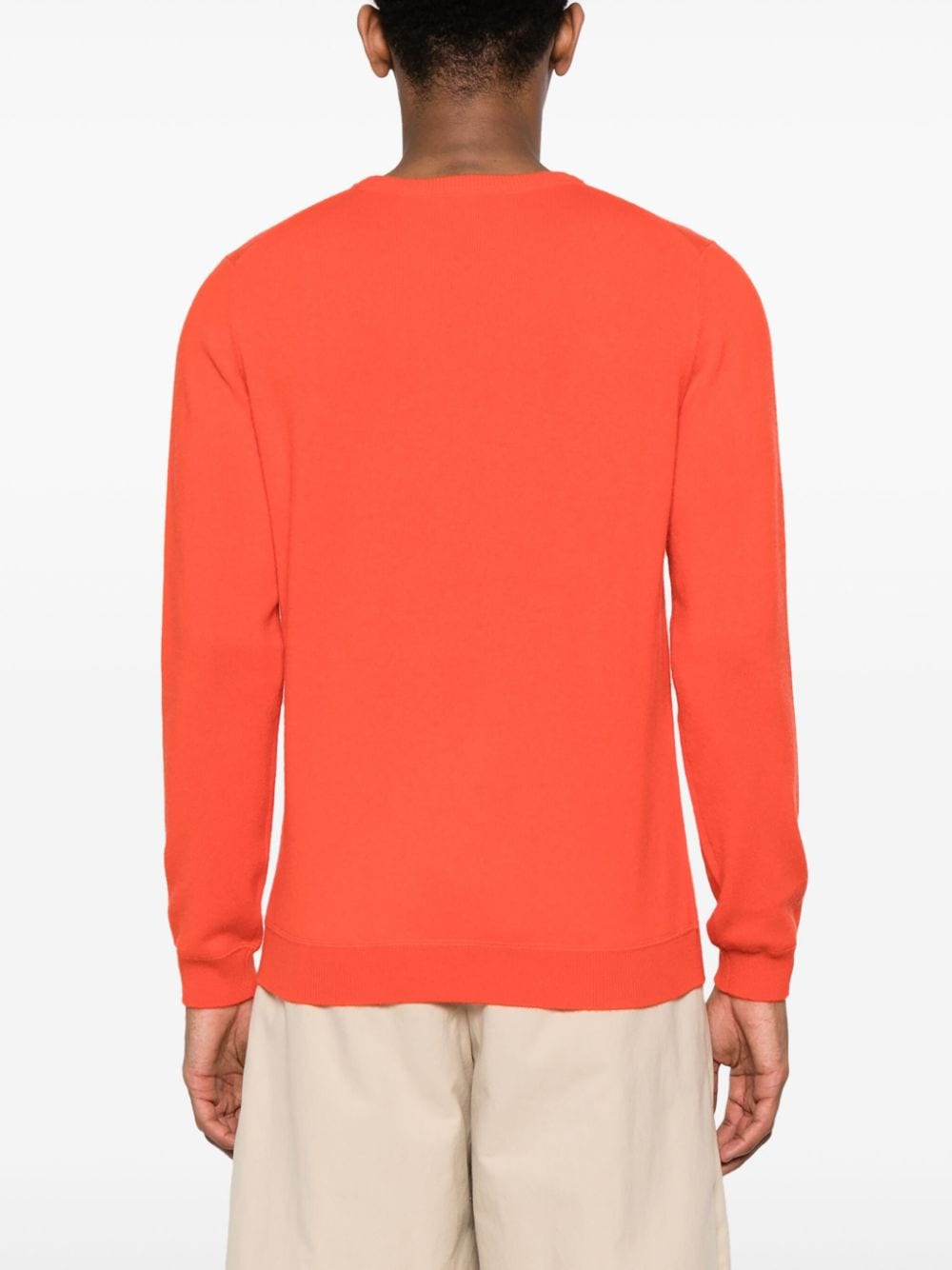 Shop Laneus Fine-knit Cashmere Jumper In Orange