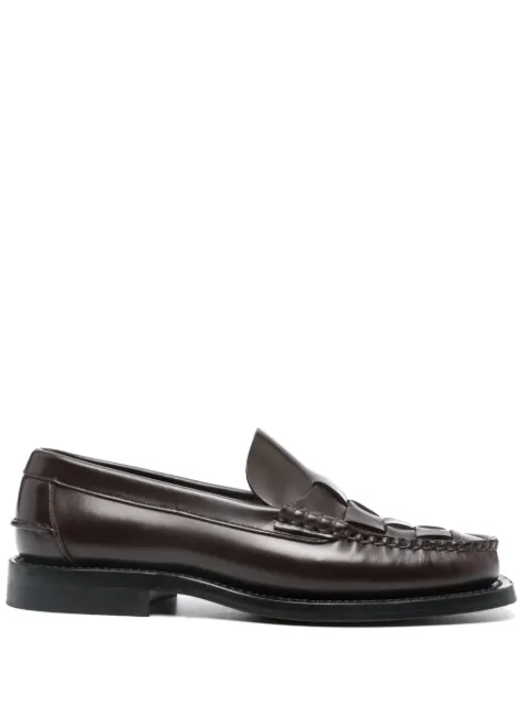 Hereu Nombela woven leather loafers