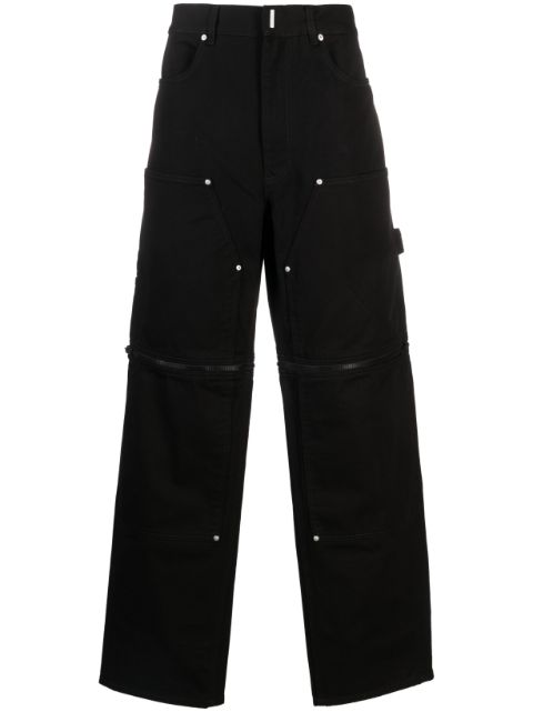 Givenchy detachable-panels wide-leg jeans