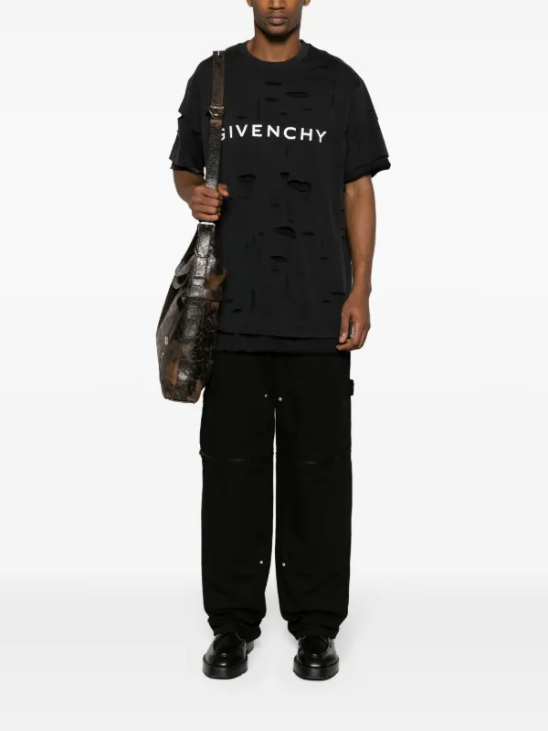 Givenchy logo-print T-shirt | Black | FARFETCH JO