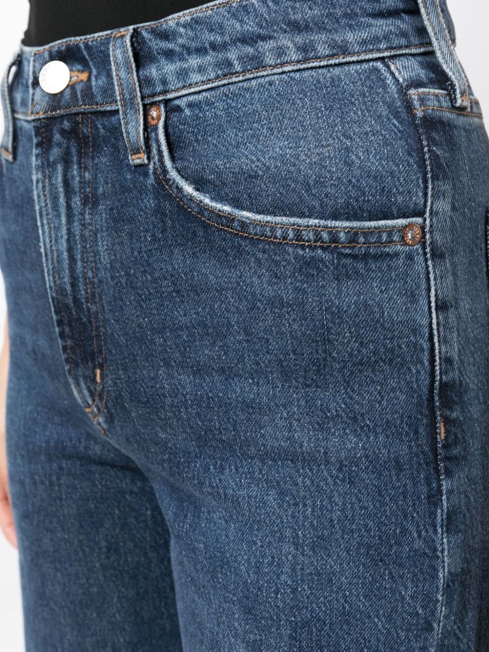 Shop Agolde Harper Straight-leg Jeans In Blue