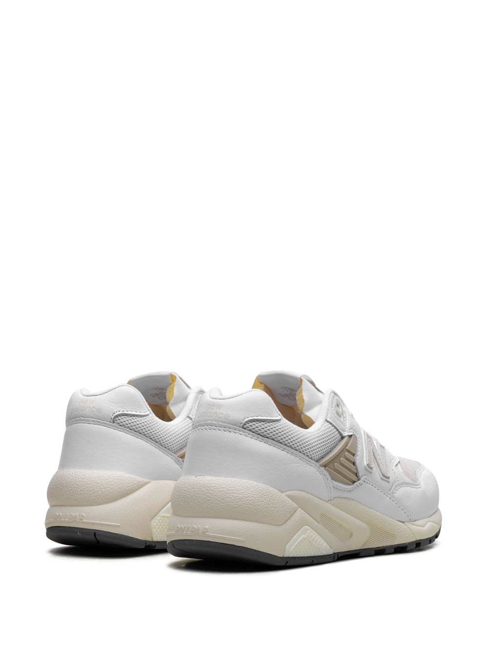 Shop New Balance 580 "white/tan" Sneakers In 白色