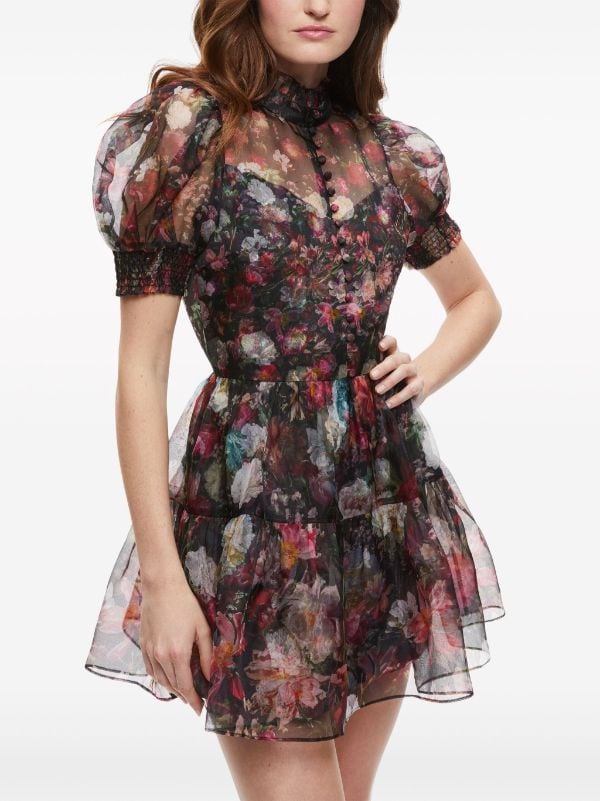 Alice + Olivia Vernita floral-print Dress - Farfetch