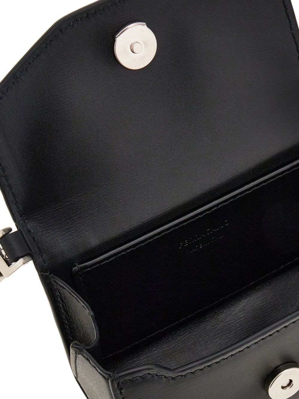 Shop Ferragamo Item Leather Holder In Black