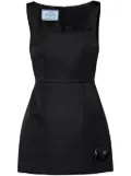 Prada Re-Nylon triangle-logo minidress - Black