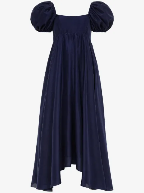 AZEEZA Rory silk midi dress