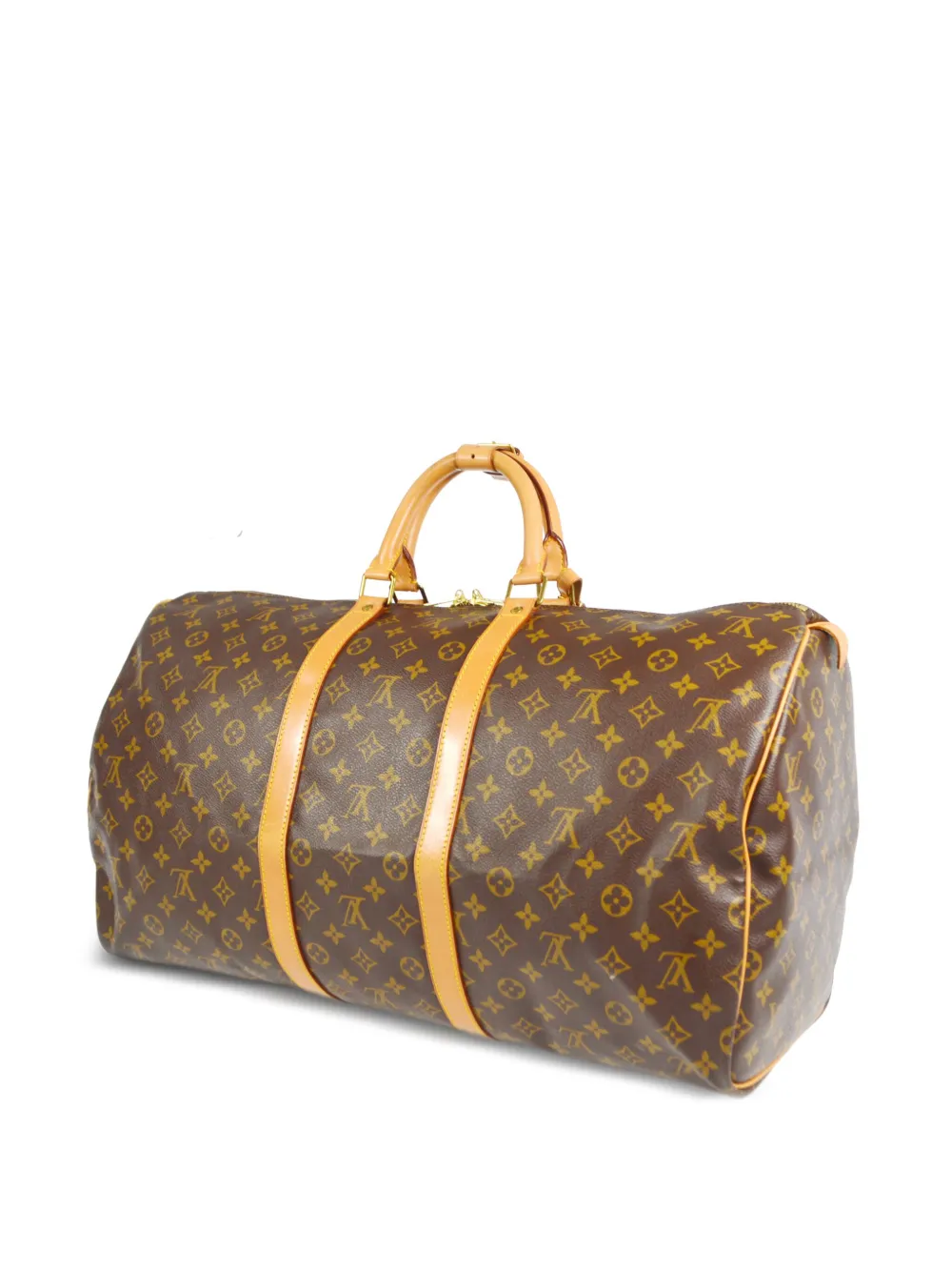 Louis Vuitton 1992 pre-owned Keepall 55 reistas met monogram - Bruin