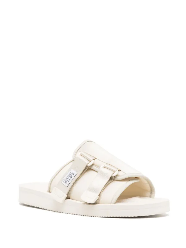 Suicoke Claquettes Kaw-Cab à Patch Logo Tons Neutres FARFETCH FR