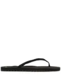 Suicoke Tono-4 leather flip flops - Black