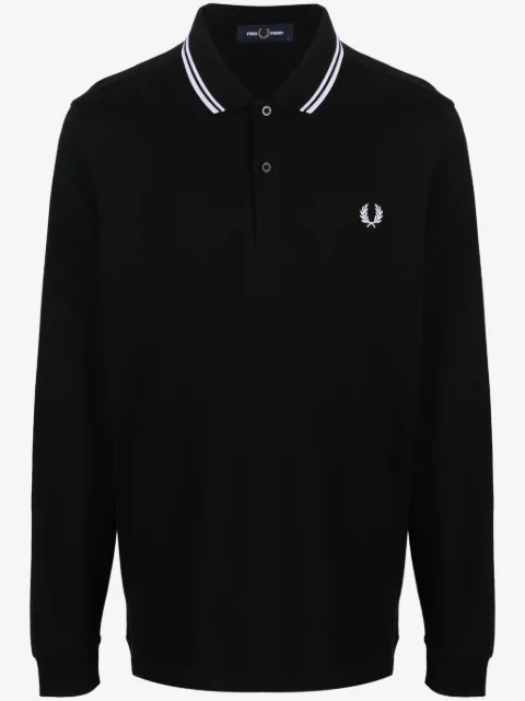 Fred Perry logo-embroidered cotton polo shirt
