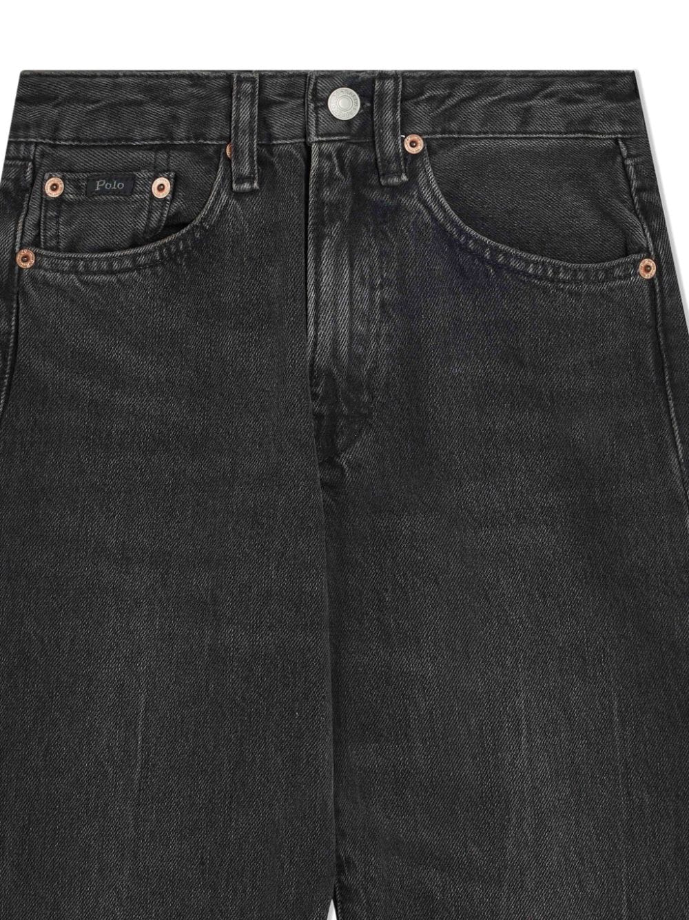 Shop Ralph Lauren Lynwood Straight-leg Jeans In Black